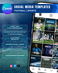 Templates pour réseaux sociaux | Football • Tous les sports | Collection 001