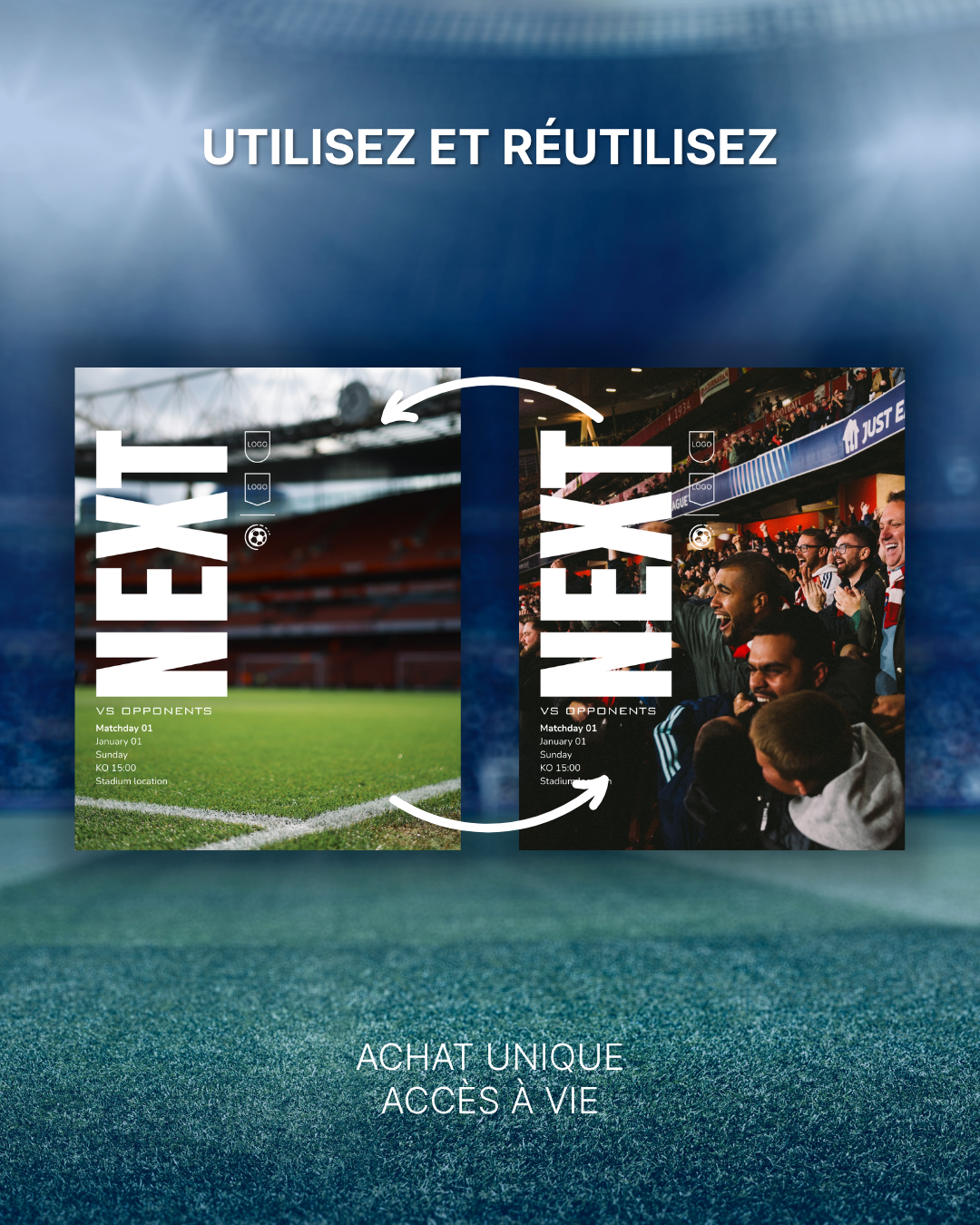 Templates pour réseaux sociaux | Football • Tous les sports | Collection Arsenal