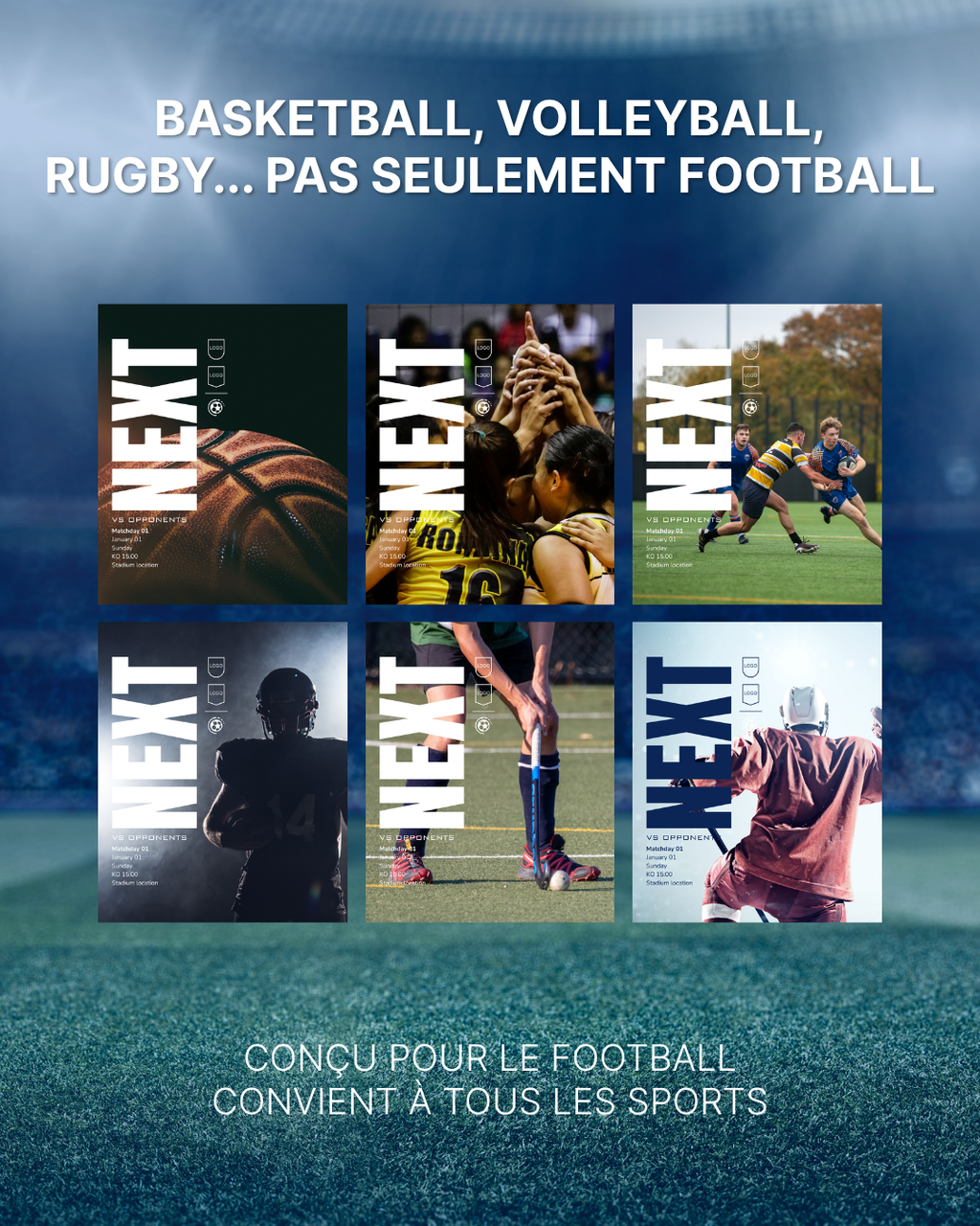 Templates pour réseaux sociaux | Football • Tous les sports | Collection Arsenal