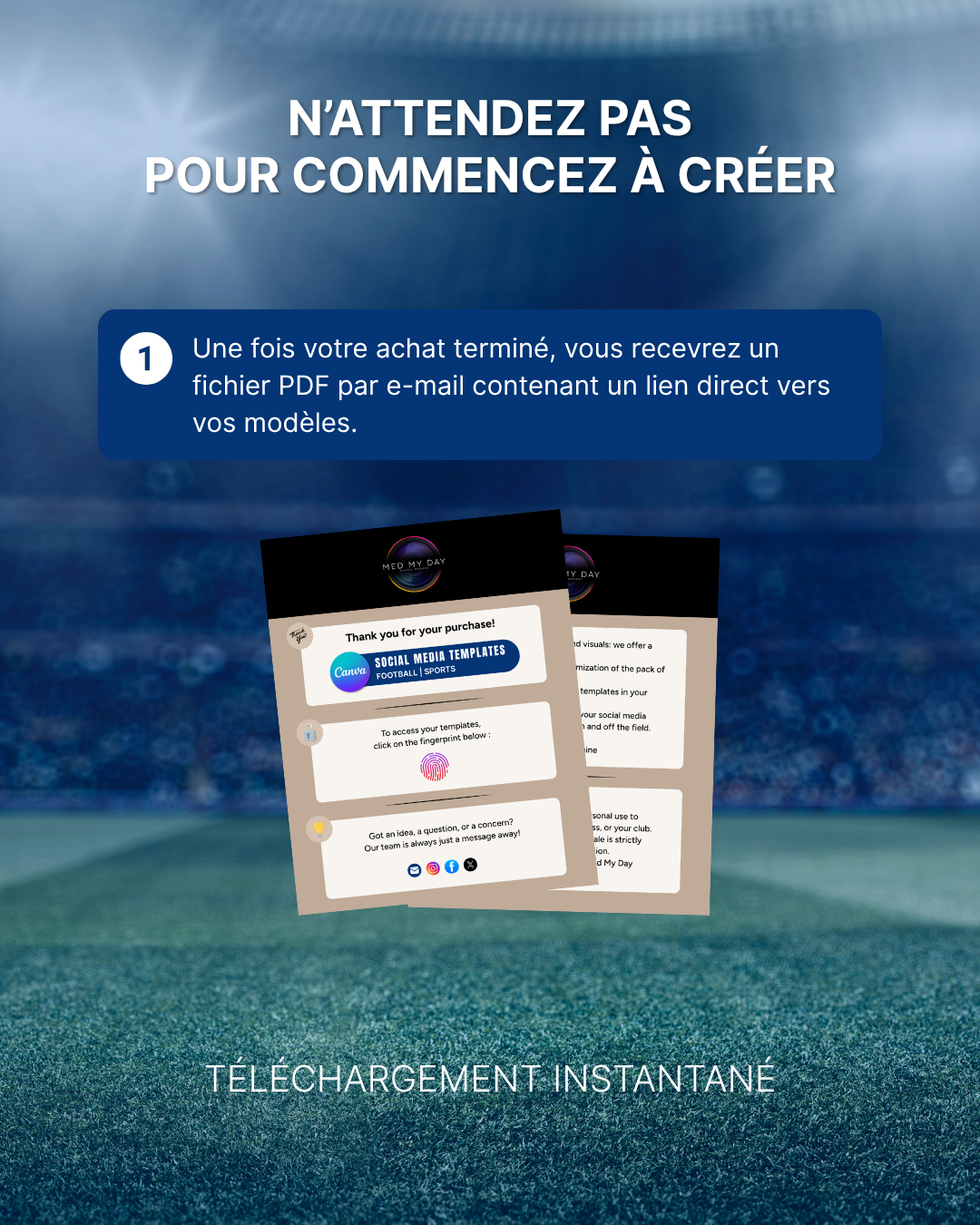 Templates pour réseaux sociaux | Football • Tous les sports | Collection Tigre