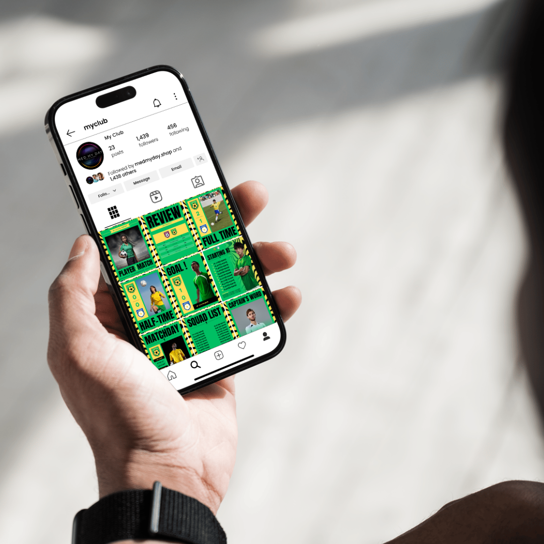 Templates pour réseaux sociaux | Football • Tous les sports | Collection 003